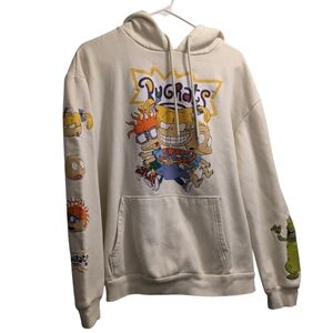 Nickelodeon Pale Yellow Rugrats Graphic Hoodie XL